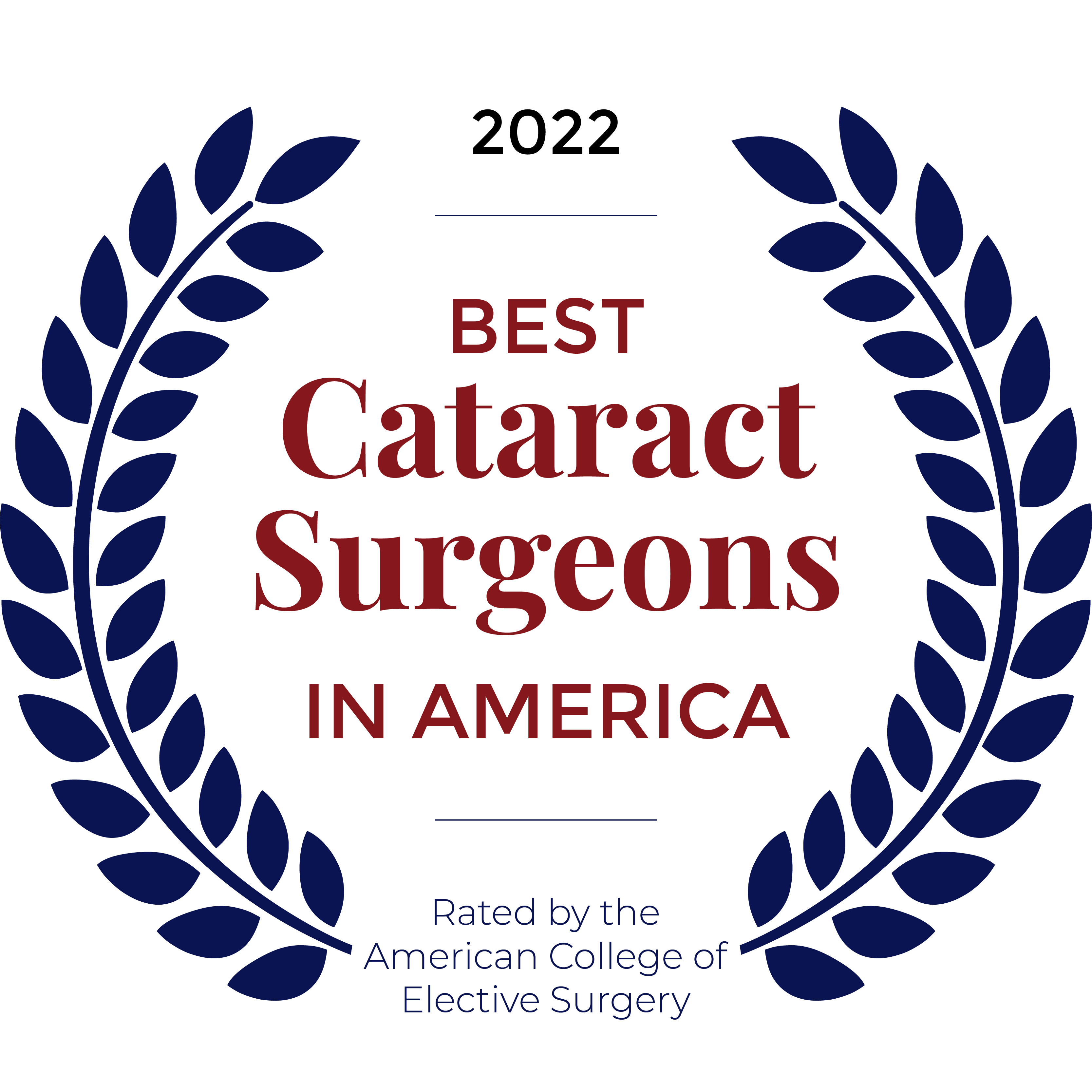 Best Cataract Surgeons in America Badge