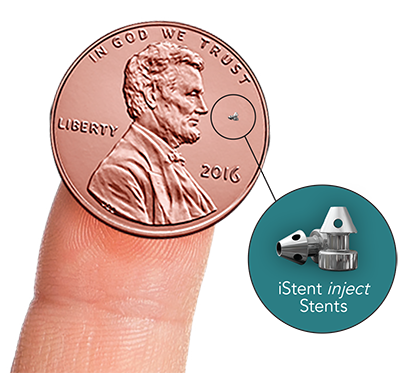 iStent on a Penny on a Finger