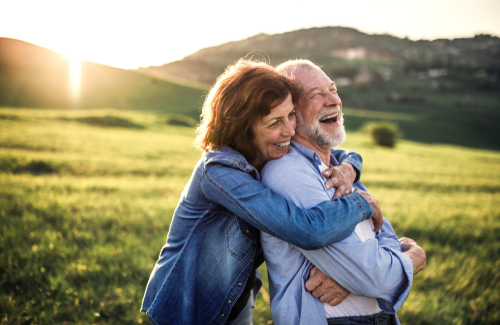 Happy Couple Outdoors