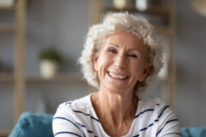 Woman smiling