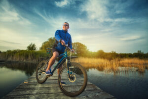 Biking by the water