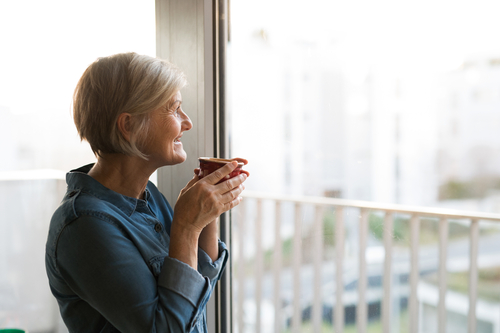 Woman Drinking Coffee